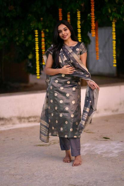 Tissue Brocade Salwar Suit