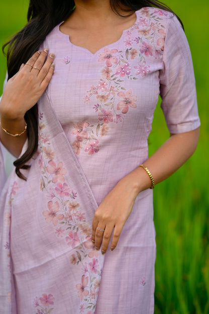 Soft Lilac Salwar Suit