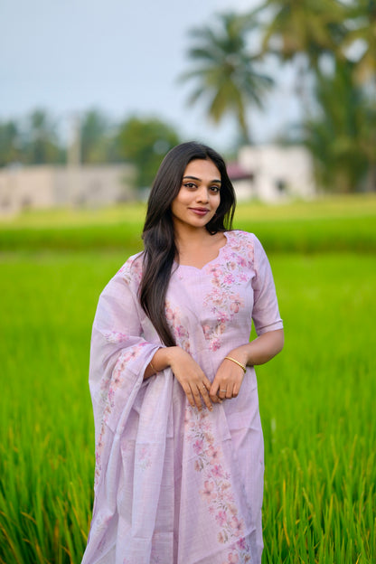 Soft Lilac Salwar Suit