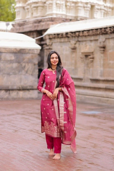 Chanderi Salwar Suit