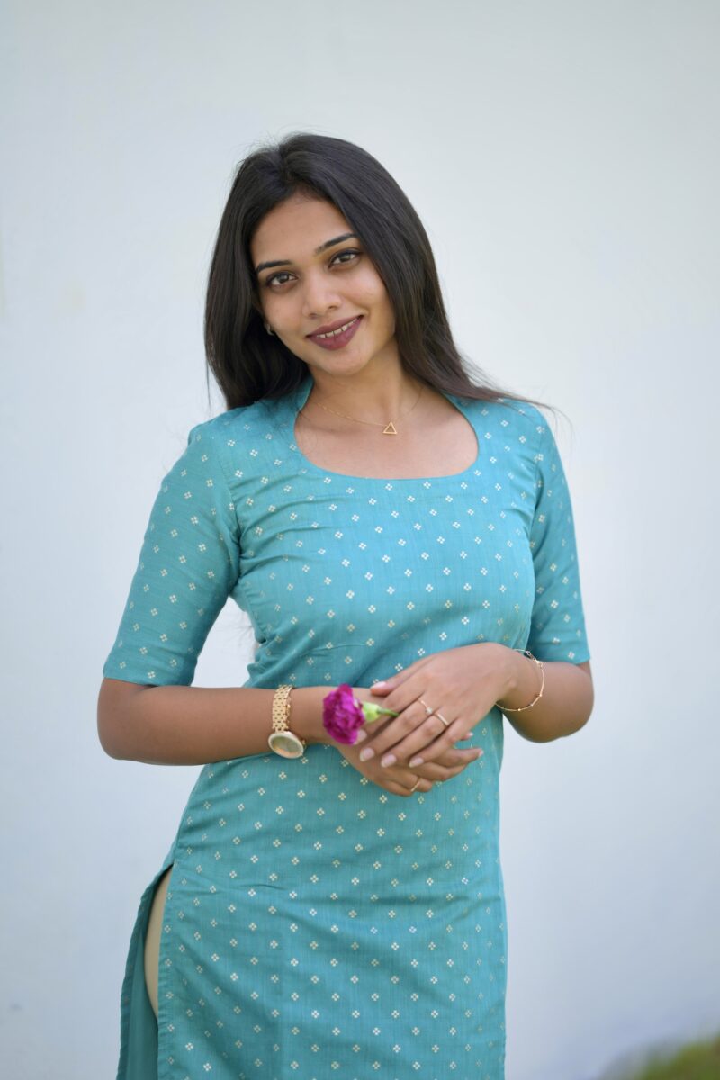 Turquoise Kurta - Image 4