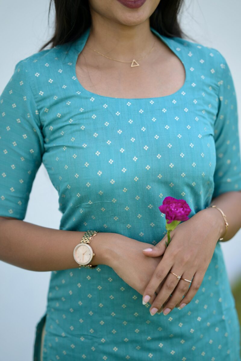 Turquoise Kurta - Image 2
