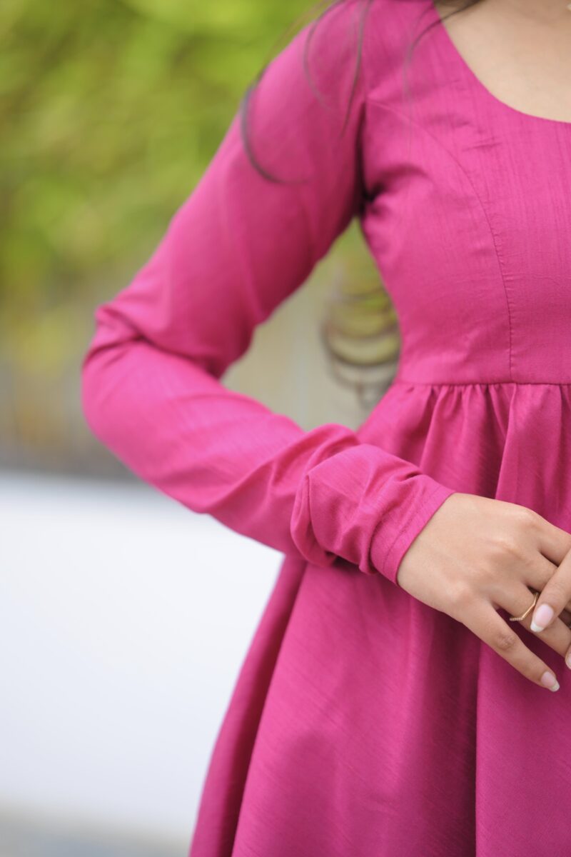 Raw Silk Anarkali Set - Image 6