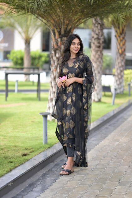 Black Banaras Suit Set