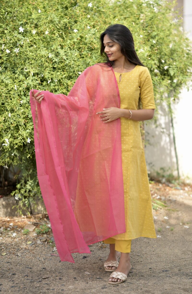 Yellow Aline suit set - Image 6