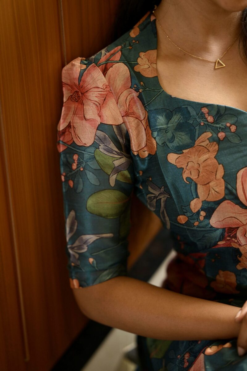 Blue floral kurta - Image 6